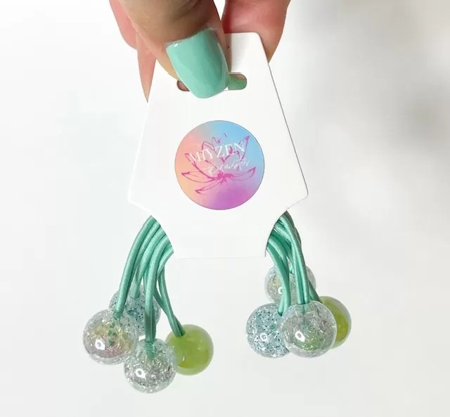 Sparkling Gem Ponytail Holders